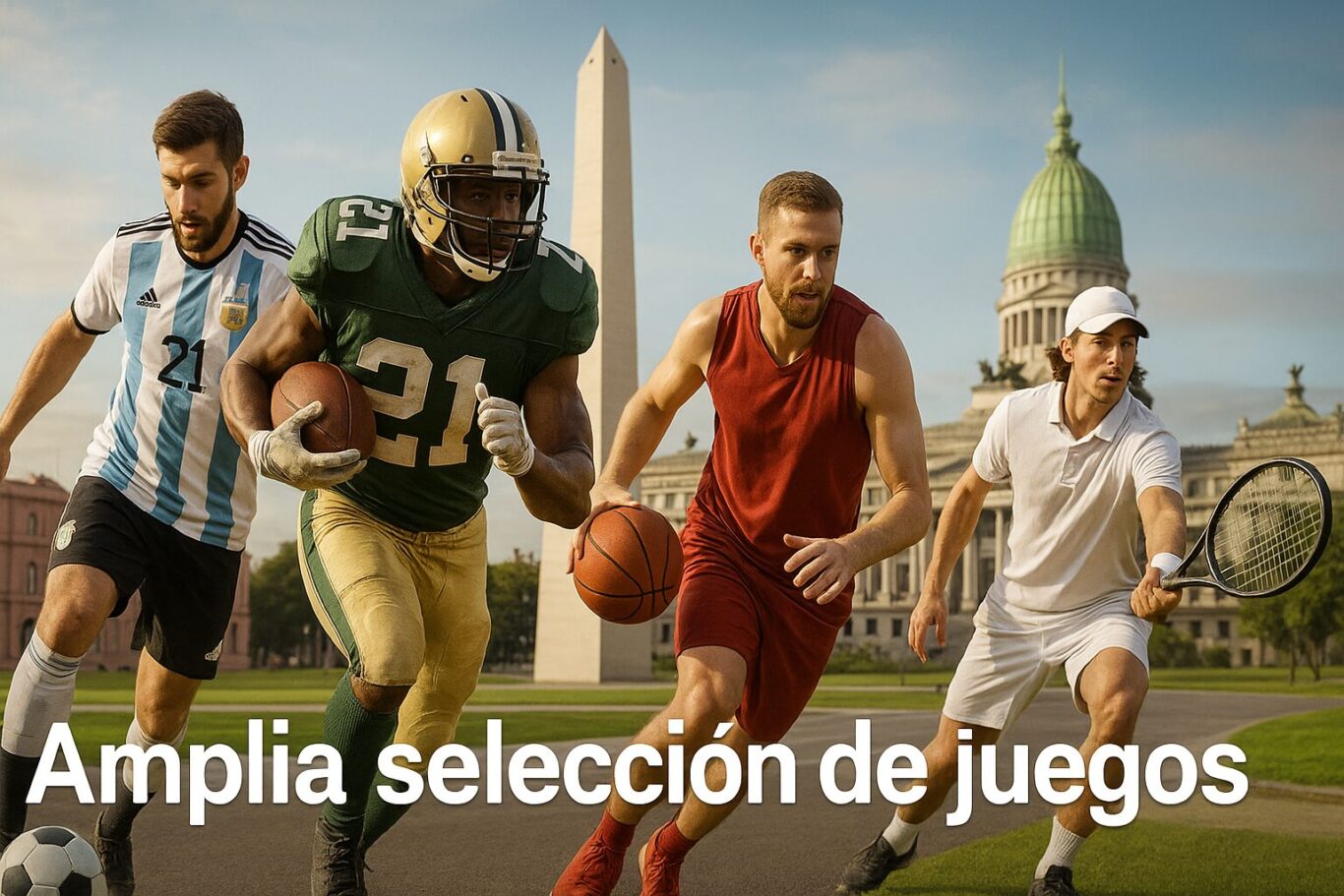 Wide selection of games